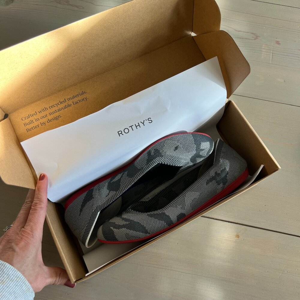 Rothys - The Flat in grey camouflage - Picture 5 of 6